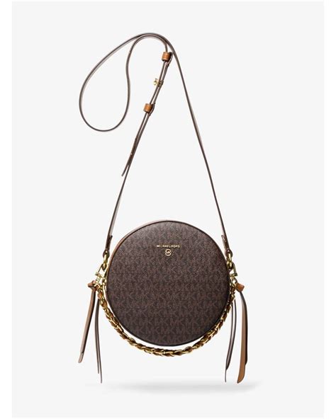 sac bandoulière rond michael kors|Sac à bandoulière rond Delancey de taille moyenne en cuir.